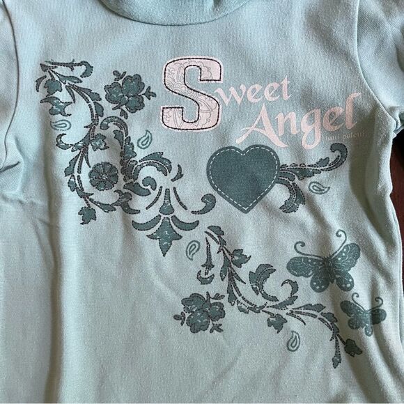 Tutti Paletti Little Girls Cotton Turtle Neck Sweater/ Long Sleeved T-Shirt 4T - Picture 3 of 6